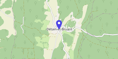 Carte OpenStreetMap — 1 place de la Mairie, Détain-et-Bruant