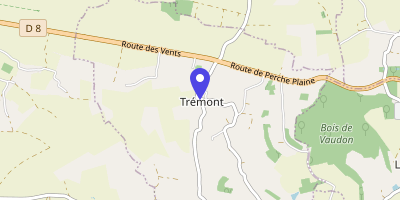 Carte OpenStreetMap — Le Bourg, Trémont