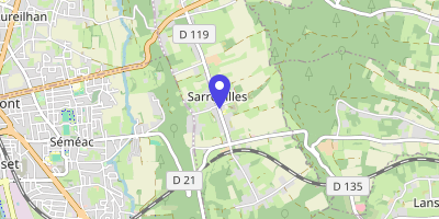 Carte OpenStreetMap — 34 rue de l'Arbizon, Sarrouilles