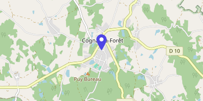 Carte OpenStreetMap — 8 rue Jules-Ferry, Cognac-la-Forêt