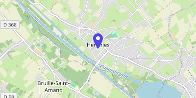 Carte OpenStreetMap — 2 place de la République, Hergnies