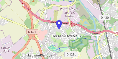 Carte OpenStreetMap — Rue Henri-Barbusse, Flers-en-Escrebieux