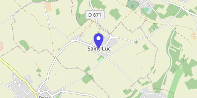 Carte OpenStreetMap — 1 place François d'Espinay, Saint-Luc