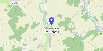 Carte OpenStreetMap — 3 place de la Mairie, Villeneuve-les-Genêts