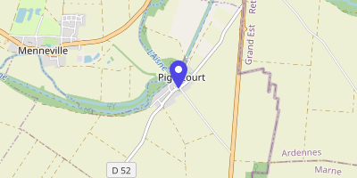 Carte OpenStreetMap — 12 rue des Tilleuls, Pignicourt