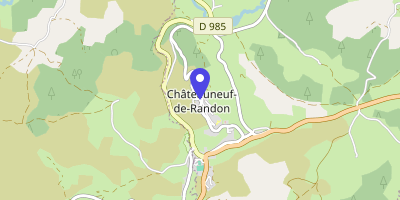 Carte OpenStreetMap — 1 place Duguesclin, Châteauneuf-de-Randon