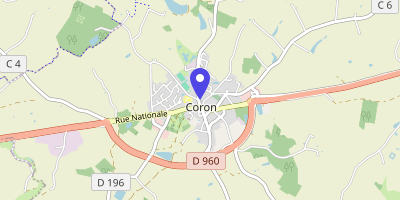 Carte OpenStreetMap — 2 rue David-d'Angers, Coron