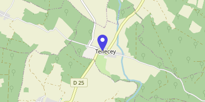 Carte OpenStreetMap — 5 le Village, Tellecey
