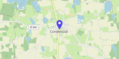 Carte OpenStreetMap — 117 route de la Dombes, Condeissiat