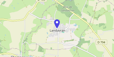 Carte OpenStreetMap — 2 rue des Tilleuls, Landavran