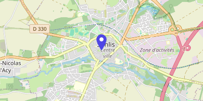 Carte OpenStreetMap — 3 place Henri-IV, Senlis