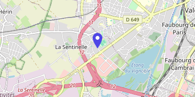 Carte OpenStreetMap — 110 rue Charles-Basquin, La Sentinelle