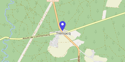 Carte OpenStreetMap — 60 place du diable, Trensacq