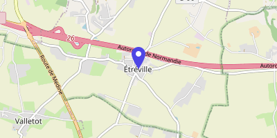 Carte OpenStreetMap — 28 place de la Mairie, Étréville