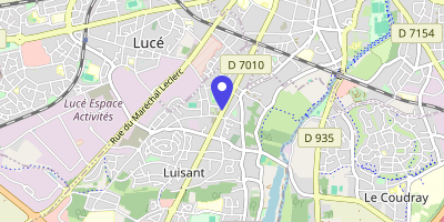 Carte OpenStreetMap — 108 avenue Maurice-Maunoury, Luisant