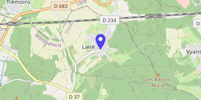 Carte OpenStreetMap — 10 Grande rue, Laire
