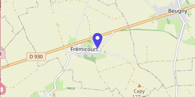 Carte OpenStreetMap — 1 rue des Écoles, Frémicourt