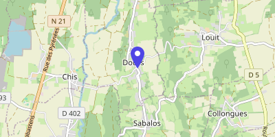 Carte OpenStreetMap — 54 rue des Pyrénées, Dours