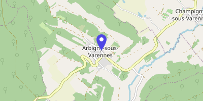 Carte OpenStreetMap — 7 rue de l'Église, Arbigny-sous-Varennes