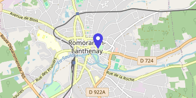 Carte OpenStreetMap — 18 faubourg Saint-Roch, Romorantin-Lanthenay