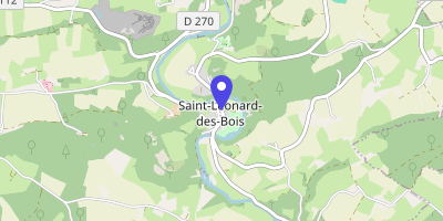 Carte OpenStreetMap — 24 rue des Alpes-Mancelles, Saint-Léonard-des-Bois