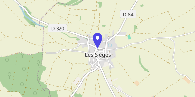 Carte OpenStreetMap — 3 place de l'Église, Les Sièges