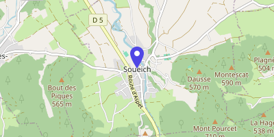 Carte OpenStreetMap — 1 place de la Mairie, Soueich