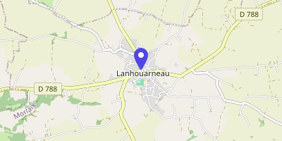Carte OpenStreetMap — 1 place de la Mairie, Lanhouarneau