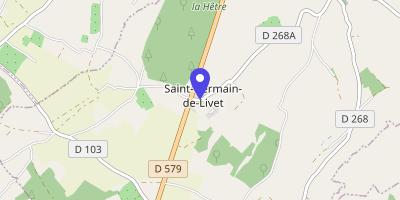 Carte OpenStreetMap — 106 route du Château, Saint-Germain-de-Livet