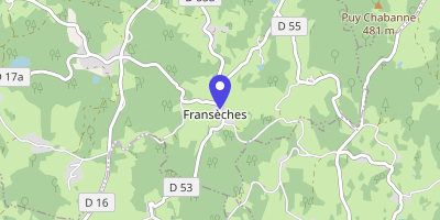 Carte OpenStreetMap — 11 le Bourg, Fransèches