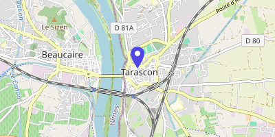 Carte OpenStreetMap — 2 place du Marché, Tarascon