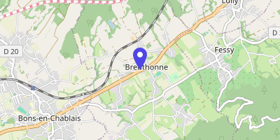 Carte OpenStreetMap — 21 route de Thonon-les-Bains, Brenthonne