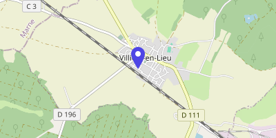 Carte OpenStreetMap — Place de la Mairie, Villiers-en-Lieu