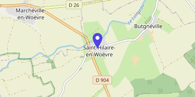 Carte OpenStreetMap — 9 bis rue du Moulin-de-Moncelle, Saint-Hilaire-en-Woëvre