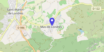 Carte OpenStreetMap — Rue du Mas-d'Alègre, Mas-de-Londres