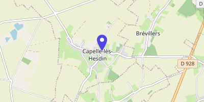 Carte OpenStreetMap — 50 rue du Moulin-Rouge, Capelle-lès-Hesdin
