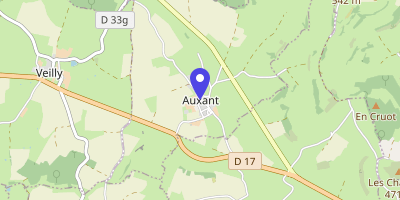 Carte OpenStreetMap — 1 rue amont, Auxant