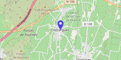 Carte OpenStreetMap — 1 rue du Barri, Estézargues