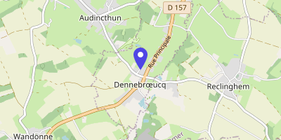 Carte OpenStreetMap — 6 rue des Bourgognes, Dennebroeucq