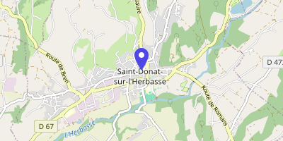 Carte OpenStreetMap — 11 rue Pasteur, Saint-Donat-sur-l'Herbasse