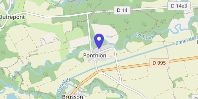 Carte OpenStreetMap — 1 rue de l'Église, Ponthion