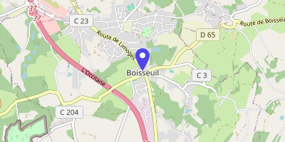 Carte OpenStreetMap — Place de Soneja, Boisseuil