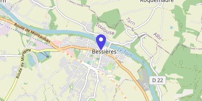 Carte OpenStreetMap — 29 place du Souvenir, Bessières