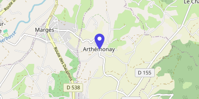 Carte OpenStreetMap — 15 A place de la Mairie, Arthemonay