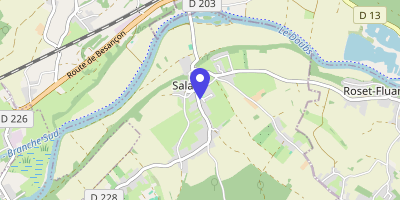 Carte OpenStreetMap — 2 rue des Demoiselles, Salans