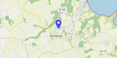 Carte OpenStreetMap — 1 rue Alain-le-Nerrant, Lanloup