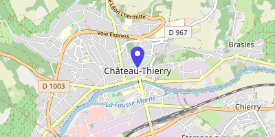 Carte OpenStreetMap — 16 place de l'Hôtel-de-Ville, Château-Thierry