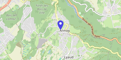 Carte OpenStreetMap — 230 route du Bois-de-la-Cour, Armoy