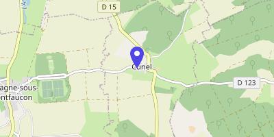 Carte OpenStreetMap — 12 rue de la Fontaine, Cunel