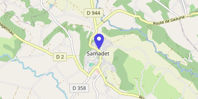 Carte OpenStreetMap — 16 place de la Mairie, Samadet